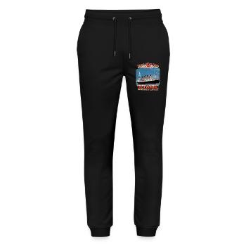 TITANIC creation Louis RUNEMBERG © Adagp - Stanley/Stella Mover Unisex Organic Jogging Trousers - black - Front - Marisol (170cm) & Nik (191cm)
