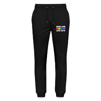 Heart Love Statement Lgbt Equality Homo - Stanley/Stella Mover Unisex Organic Jogging Trousers - black - Front - Marisol (170cm) & Nik (191cm)