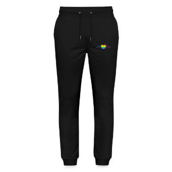Equality Lgbt Love Heart Sexuality - Stanley/Stella Mover Unisex Organic Jogging Trousers - black - Front - Marisol (170cm) & Nik (191cm)