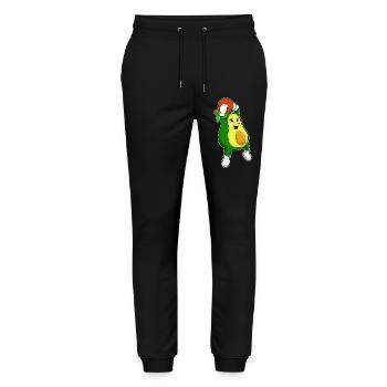 Avocado Basketball Player Basketball - Stanley/Stella Mover Unisex Organic Jogging Trousers - black - Front - Marisol (170cm) & Nik (191cm)