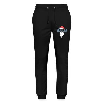 Boccia Player Santa Claus Balls Boccia - Stanley/Stella Mover Unisex Organic Jogging Trousers - black - Front - Marisol (170cm) & Nik (191cm)