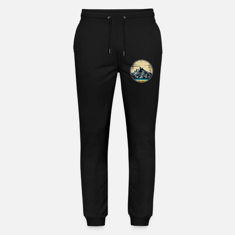 Alpines Sonnenuntergangspanorama - Stanley/Stella Unisex Bio Jogginghose Mover - Schwarz