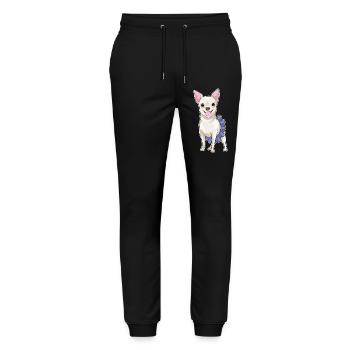 Chihuahua Ballerina Ballet Dance - Stanley/Stella Mover Unisex Organic Jogging Trousers - black - Front - Marisol (170cm) & Nik (191cm)