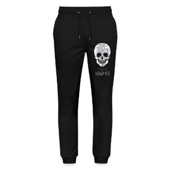 Child of Hades – Percy Jackson inspired design - Stanley/Stella Mover Unisex Organic Jogging Trousers - black - Front - Marisol (170cm) & Nik (191cm)