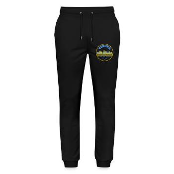 Verona City Logo Skyline - Stanley/Stella Mover Unisex Organic Jogging Trousers - black - Front - Marisol (170cm) & Nik (191cm)