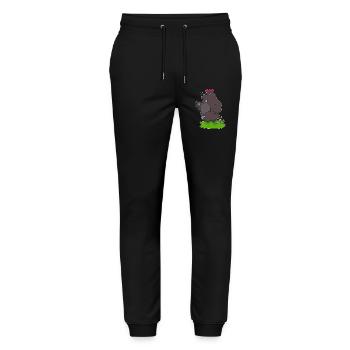 Jogging Taupe Sports de jogging - Pantalon de jogging bio MOVER Stanley/Stella unisexe - noir - Devant - Marisol (170cm) & Nik (191cm)