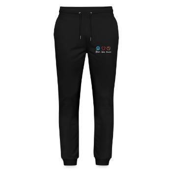 Baseball Liebe - Stanley/Stella Unisex Bio Jogginghose Mover  - Schwarz - Vorne - Marisol (170cm) & Nik (191cm)