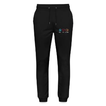 Basketball Player Motivation - Stanley/Stella Mover Unisex Organic Jogging Trousers - black - Front - Marisol (170cm) & Nik (191cm)