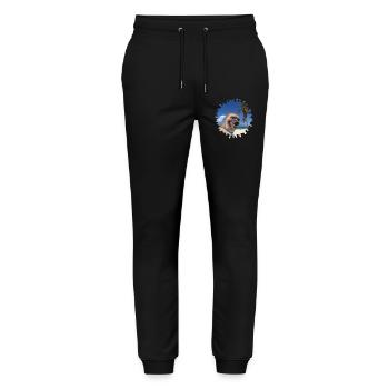 Crazy Beach Dog - Stanley/Stella Unisex Bio Jogginghose Mover  - Schwarz - Vorne - Marisol (170cm) & Nik (191cm)