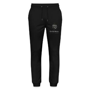 Die Mystikerin Virgo Logo - Stanley/Stella Unisex Bio Jogginghose Mover  - Schwarz - Vorne - Marisol (170cm) & Nik (191cm)