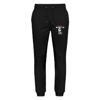 Mother's Day - First Mother's Day Gift - Stanley/Stella Mover Unisex Organic Jogging Trousers - black - Front - Marisol (170cm) & Nik (191cm)