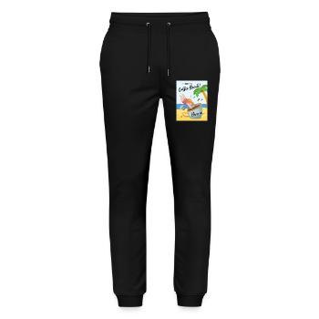 Kaffee Pause - ItsTime for a Coffee Break Dive in - Stanley/Stella Unisex Bio Jogginghose Mover  - Schwarz - Vorne - Marisol (170cm) & Nik (191cm)