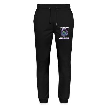Monster Truck Girl Monster Truck Gift - Stanley/Stella Mover Unisex Organic Jogging Trousers - black - Front - Marisol (170cm) & Nik (191cm)