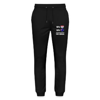 Australie et Pays-Bas 100% Genial Flag - Pantalon de jogging bio MOVER Stanley/Stella unisexe - noir - Devant - Marisol (170cm) & Nik (191cm)