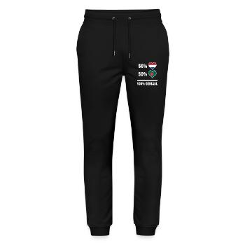 Bangladesh et Pays-Bas 100% Genius Flag - Pantalon de jogging bio MOVER Stanley/Stella unisexe - noir - Devant - Marisol (170cm) & Nik (191cm)