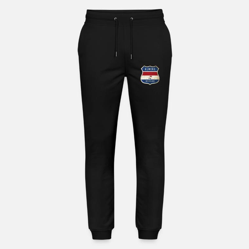 Design du blason d'Almere, Pays-Bas - Pantalon de jogging bio MOVER Stanley/Stella unisexe - noir