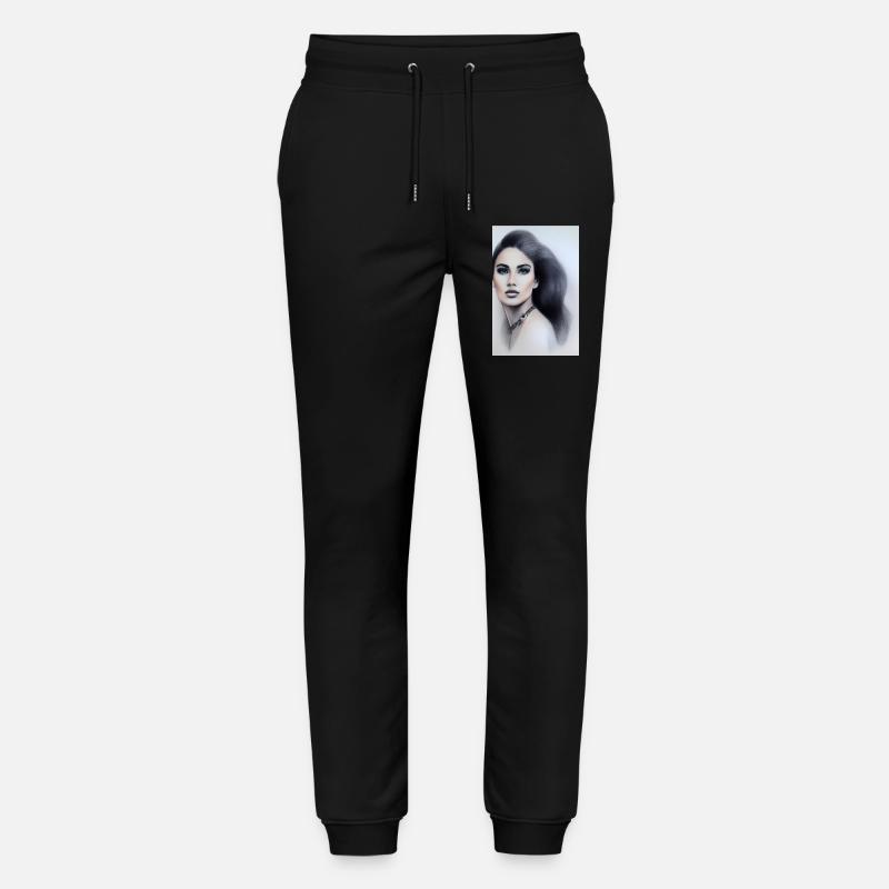 Frau mit Schmuck - Stanley/Stella Unisex Bio Jogginghose Mover  - Schwarz