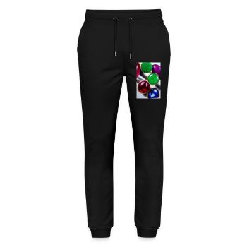 Pierres précieuses - Pantalon de jogging bio MOVER Stanley/Stella unisexe - noir - Devant - Marisol (170cm) & Nik (191cm)