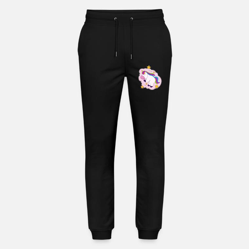 Einhorn Wolken - Stanley/Stella Unisex Bio Jogginghose Mover  - Schwarz