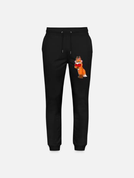 Fox Bride Heart Wedding - Stanley/Stella Mover Unisex Organic Jogging Trousers - black