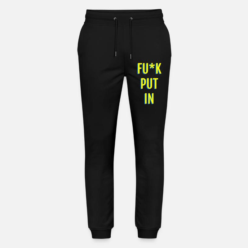 Provocative neon text graphics - Stanley/Stella Mover Unisex Organic Jogging Trousers - black