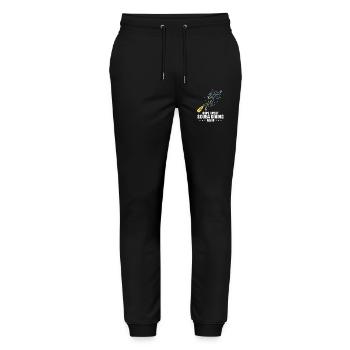Scuba Diving Dive Design - Stanley/Stella Mover Unisex Organic Jogging Trousers - black - Front - Marisol (170cm) & Nik (191cm)