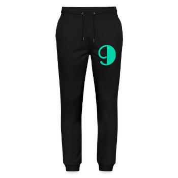 9. ALLES GUTE ZUM GEBURTSTAG. ALLES GUTE ZUM GEBURTSTAG! - Stanley/Stella Unisex Bio Jogginghose Mover  - Schwarz - Vorne - Marisol (170cm) & Nik (191cm)