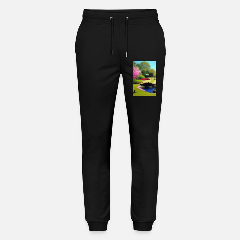Chinesischer Zen Garten - Stanley/Stella Unisex Bio Jogginghose Mover  - Schwarz