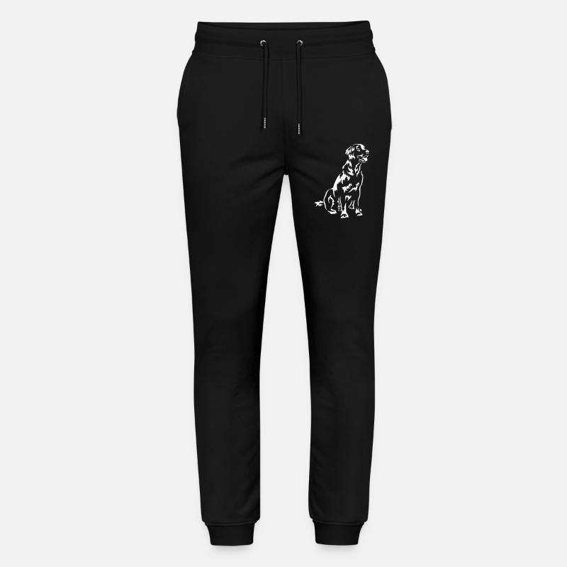 Flat-coated Retriever "Black Edition" - Stanley/Stella Mover Unisex Organic Jogging Trousers - black