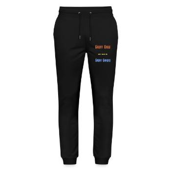 Gamerpapa Vatertagsgeschenk - Stanley/Stella Unisex Bio Jogginghose Mover  - Schwarz - Vorne - Marisol (170cm) & Nik (191cm)