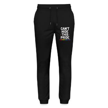 Pride Month - Can't Hide This Pride - Stanley/Stella Mover Unisex Organic Jogging Trousers - black - Front - Marisol (170cm) & Nik (191cm)