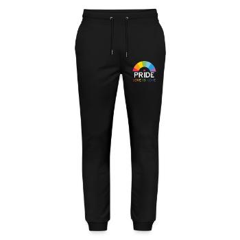 Pride - Love is Love. - Stanley/Stella Mover Unisex Organic Jogging Trousers - black - Front - Marisol (170cm) & Nik (191cm)