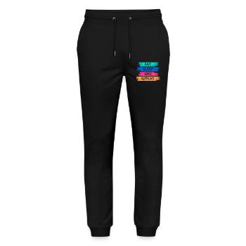 Déclaration de randonnée en montagne Randonnée randonnée Nature - Pantalon de jogging bio MOVER Stanley/Stella unisexe - noir - Devant - Marisol (170cm) & Nik (191cm)