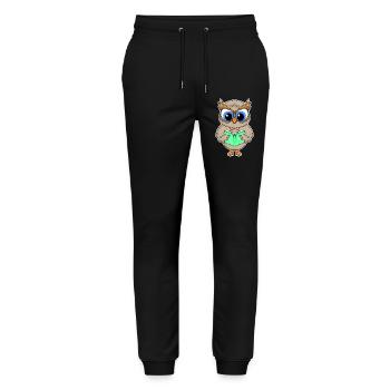 Lesen Buch Bücher Leser Geschenk - Stanley/Stella Unisex Bio Jogginghose Mover  - Schwarz - Vorne - Marisol (170cm) & Nik (191cm)