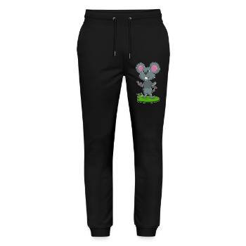 Mouse Mechanic Wrench Workshop - Stanley/Stella Mover Unisex Organic Jogging Trousers - black - Front - Marisol (170cm) & Nik (191cm)