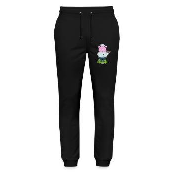 Cuisson du porc Cuisson de la viande - Pantalon de jogging bio MOVER Stanley/Stella unisexe - noir - Devant - Marisol (170cm) & Nik (191cm)