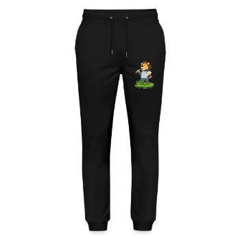Löwe Maler Pinsel Malen - Stanley/Stella Unisex Bio Jogginghose Mover  - Schwarz - Vorne - Marisol (170cm) & Nik (191cm)