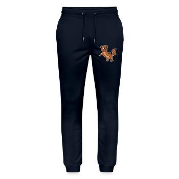 Wiesel Marder - Stanley/Stella Unisex Bio Jogginghose Mover  - Navy - Vorne - Marisol (170cm) & Nik (191cm)