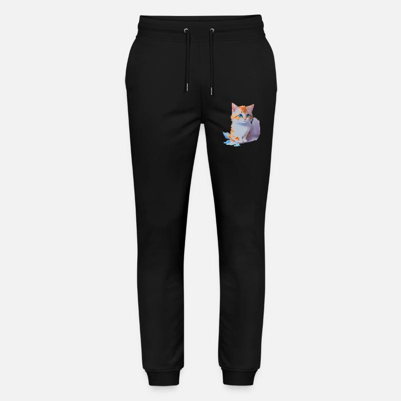 süße Katze - Stanley/Stella Unisex Bio Jogginghose Mover  - Schwarz