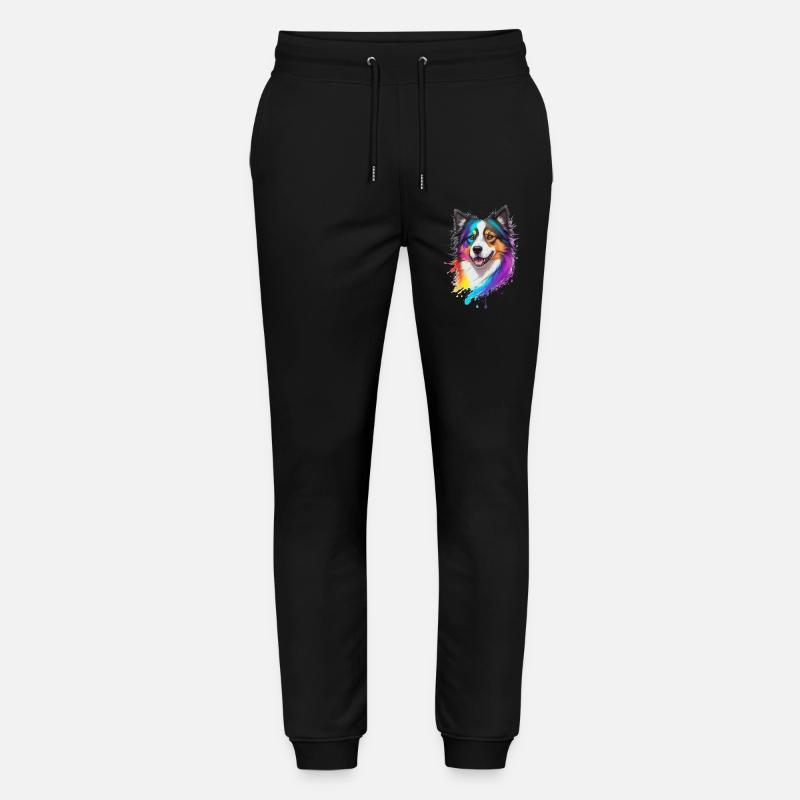 Collie - Stanley/Stella Unisex Bio Jogginghose Mover  - Schwarz
