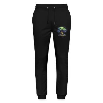 Bonsai - Stanley/Stella Mover Unisex Organic Jogging Trousers - black - Front - Marisol (170cm) & Nik (191cm)