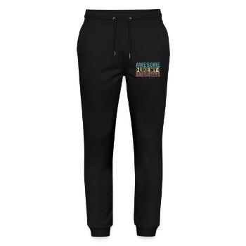 Female Parenting Pride Message - Stanley/Stella Mover Unisex Organic Jogging Trousers - black - Front - Marisol (170cm) & Nik (191cm)