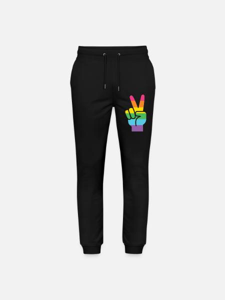 LGBT Pride Month - LGBT Pride - Stanley/Stella Mover Unisex Organic Jogging Trousers - black