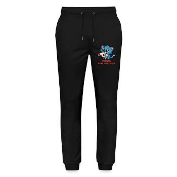 Mignon mais pas trop - Pantalon de jogging bio MOVER Stanley/Stella unisexe - noir - Devant - Marisol (170cm) & Nik (191cm)