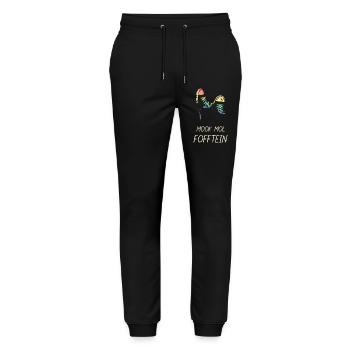 Mook Mol Fofftein Plattdeutsch Lustige Sprüche - Stanley/Stella Unisex Bio Jogginghose Mover  - Schwarz - Vorne - Marisol (170cm) & Nik (191cm)