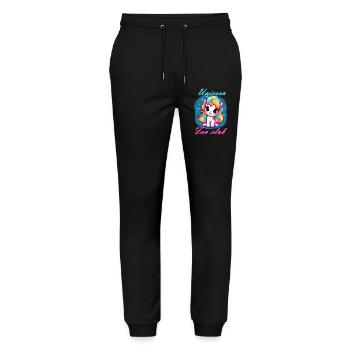 Unicorn Fan club - Stanley/Stella Mover Unisex Organic Jogging Trousers - black - Front - Marisol (170cm) & Nik (191cm)