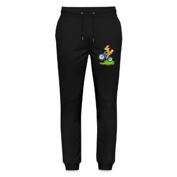 Fuchs Bicycle - Stanley/Stella Mover Unisex Organic Jogging Trousers - black - Front - Marisol (170cm) & Nik (191cm)