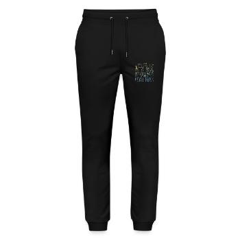 courses de chevaux - Pantalon de jogging bio MOVER Stanley/Stella unisexe - noir - Devant - Marisol (170cm) & Nik (191cm)