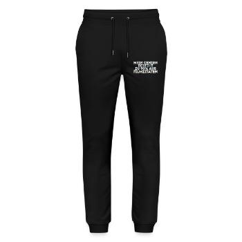 Movies Statement Streaming Kino Filme Kinoabend - Stanley/Stella Unisex Bio Jogginghose Mover  - Schwarz - Vorne - Marisol (170cm) & Nik (191cm)