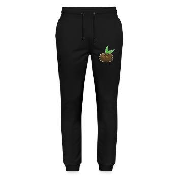 MacaronPousse! - Stanley/Stella Unisex Bio Jogginghose Mover  - Schwarz - Vorne - Marisol (170cm) & Nik (191cm)